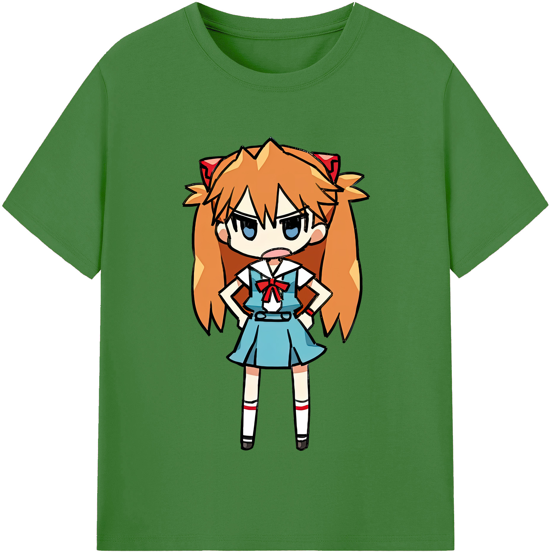 （画像用） EVA 新世紀エヴァンゲリオン レディースカジュアルプリントTシャツ（綿100％）